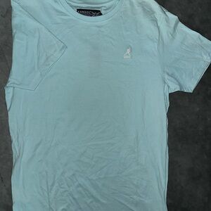 Kangol Blue Short Sleeve Tee Soft Cotton Crew Neck